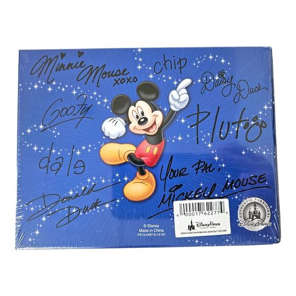 NEW Disney Disneyland Mouseketeer Mickey Ears Hat Black & Autograph Book in Blue - Picture 9 of 9